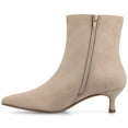 thumbnail image 4 of Journee Womens Arely Pointed Toe Kitten Heel Ankle Booties, Widths Available, 4 of 8