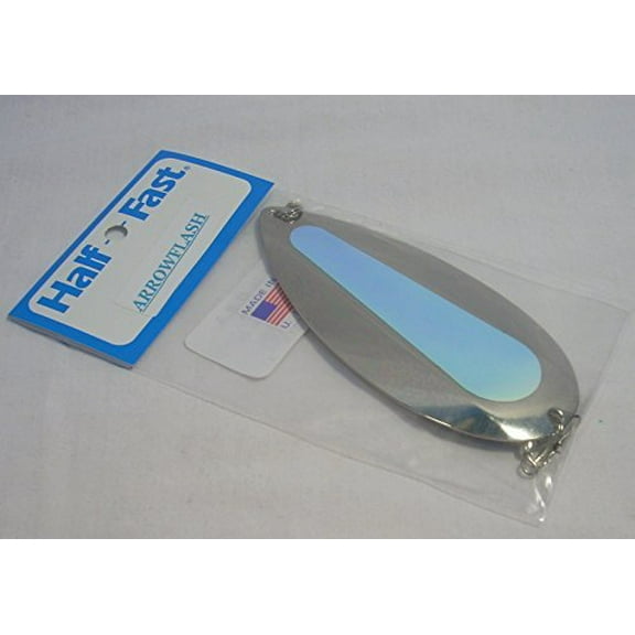 Poulsen Cascade Half-Fast Arrow Flash Dodger, 4 1/4" x 3", Nickel/Moon Glow Center