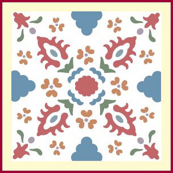 East Indian Textile 3 Stencil - Southeast Asia Indian Chintze Arab Malayworld Indonesia Thailand Ottoman Indian Ocean Reusable Laser Cut Mylar Template Painting Home Decor Crafts - The Artful Stencil