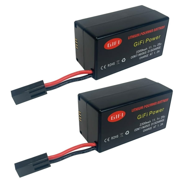 MaximalPower Replacement Gifi Power LiPo Battery 2300mAh For PARROT AR.DRONE 2.0 & 1.0 Quadricopter (2 Pack )