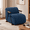 Navy Blue, variant on Villeston Modern Designer Corduroy Accent Chair, Upholstered Lounge Armchair with Solid Wood Armrests & Minimalist Metal Frame, Luxury Reading Chair for Living Room, Bedroom,Yellow