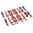 thumbnail image 4 of Piezas de Metal mejoradas para coche de control remoto, brazos oscilantes delanteros e inferiores, conjunto de dirección de coche a control remoto, Rojo, 4 of 7