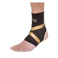 thumbnail image 1 of Copper Fit Pro Series Performance Compression Ankle Sleeve, Black with Copper Trim, Medium, 1 of 4