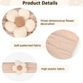 thumbnail image 6 of 3 Pcs Baby Flower Headbands Baby Girls Nylon Headband Soft Hairbands Hair Accessories for Newborn Infant Toddler Kids (Beige Pink Khaki), 6 of 6