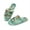 Butterfly Teal, variant on Frog Mushroom Flower Slip On Slippers Womens Fluffy Slippers Soft Indoor Sandals Cute House Slides Comfortable Open Toe Slip On House Shoes Footwear for Bedroom Travel, 42-43