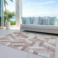 thumbnail image 6 of Addison Rugs Chantille Indoor/Outdoor Transitional Geometric Copper Washable Rectangle Rug, 3' x 5', 6 of 6