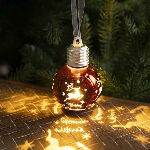 Christmas Decorations Create Christmas Tree Decoration Electroplating Ball Pendant Luminous Bulb Pendant Christmas Big Balls