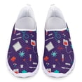 thumbnail image 1 of Zapatos de mujer Doginthehole, diseño de hospital, corazón, dentista, zapatillas planas para mujer, zapatos de enfermería ligeros sin cordones para caminar, 1 of 5