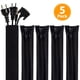 thumbnail image 2 of Funda organizadora de cables - Material de neopreno, diseño con cremallera, antimordeduras - para cables domésticos y de oficina, 2 of 7