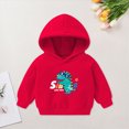 thumbnail image 2 of KPOPLK Boys Graphic Hoodies Fall Casual Long Sleeve Cool Clothes for 1t 2t 3t 4t Winter Toddler Kids Pullover Fashion Sweatshirt Red Size 5-6 Years, 2 of 7