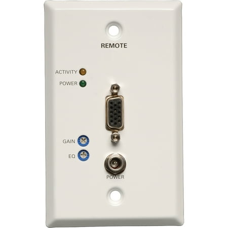 Tripp Lite VGA over Cat5/Cat6 Video Receiver RJ45 type Wallplate TAA / GSA 1000' - 1 Input Device - 1 Output Device -