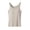 Beige, variant on Staron Women's Summer Built-in Bra Camisole Round Neck Sleeveless Casual Comfy Stretchy Solid Color Tank Top, Yellow M