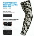 thumbnail image 2 of Exxact Sports Compression Arm Sleeves for Men & Women, 1 Pair Performance Sleeves for Baseball, Football, Youth & Adult Sizes - (Black Camo, YM), 2 of 7