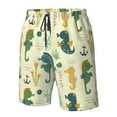 thumbnail image 5 of Disketp Men'S Swim Trunks Hawaiian Breathable Surf Beach Swimsuits Mesh Lining Beach Shorts With Pockets-Seahorse, 5 of 9