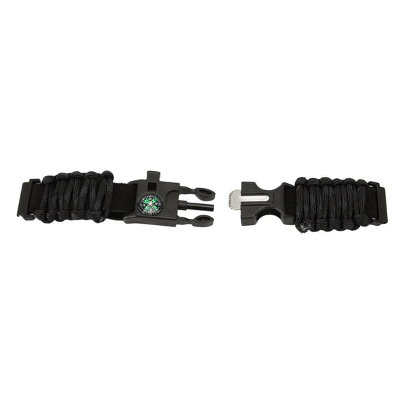 Correa de Reloj de Pulsera Paracord 6 en 1, Silbato de Brújula para Iniciador de Fuego, Huami, Para Aventuras al Aire Libre