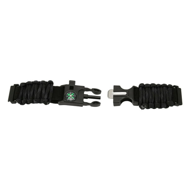 Correa de Reloj de Pulsera Paracord 6 en 1, Silbato de Brújula para Iniciador de Fuego, Huami, Para Aventuras al Aire Libre