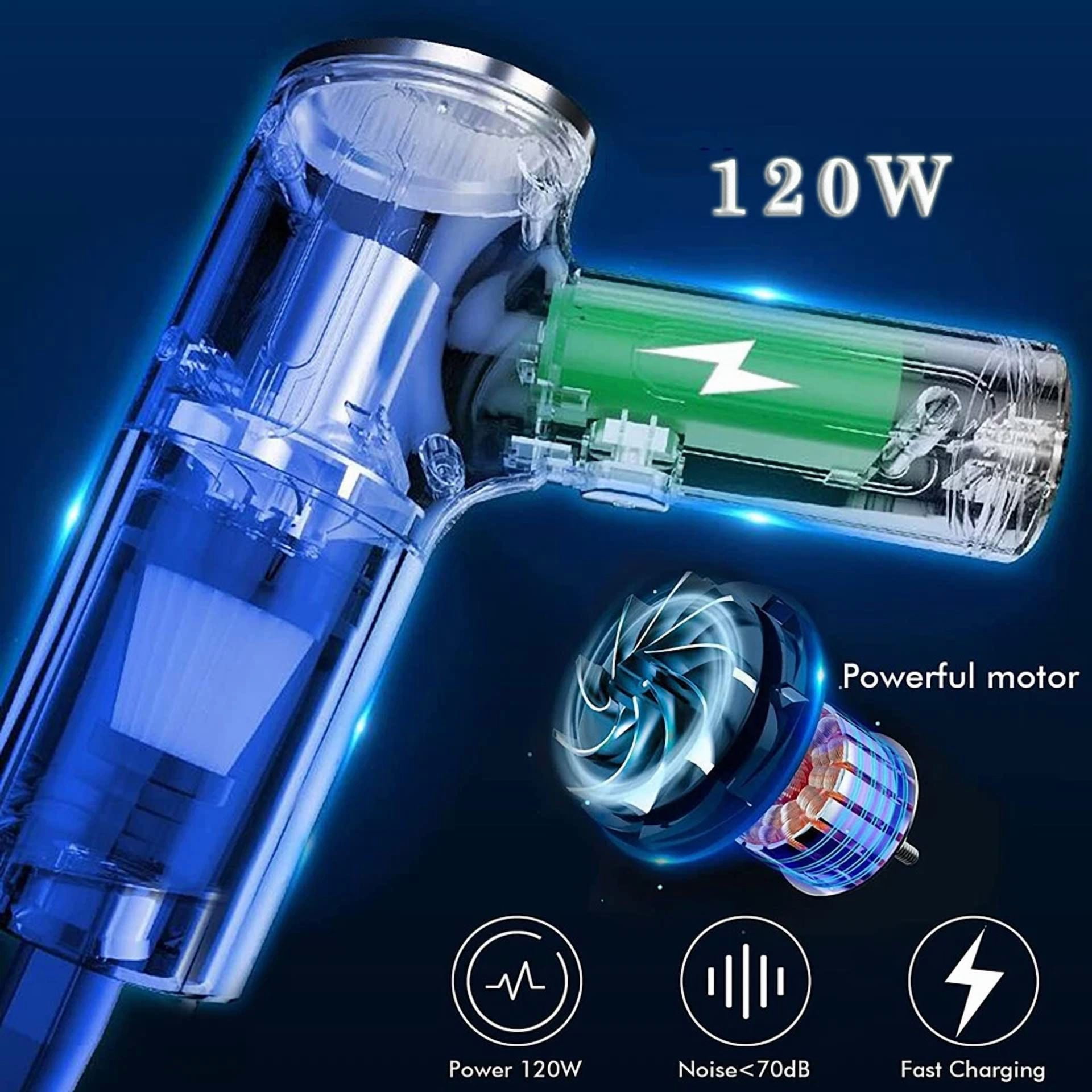 3 In 1 Upgrade Car Vacuum Cleaner Air Blower Wireless Handheld Rechargeable Mini