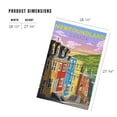 thumbnail image 2 of Lantern Press 1000 Piece Jigsaw Puzzle, Newfoundland, Canada, Jellybean Row, 2 of 5
