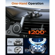 JOYEKY MagSafe Car Mount for Universal Dashboard, Alloy Magnetic Phone Holder 360° Rotatable - Black