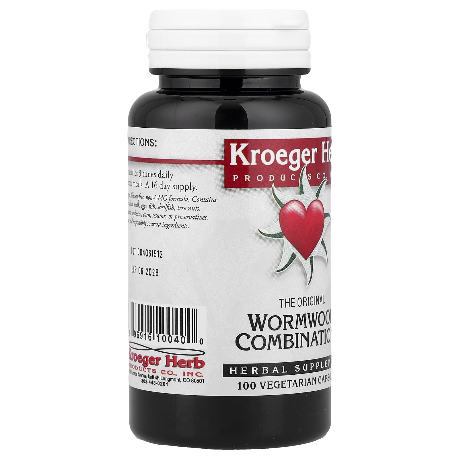 Kroeger Herb Wormwood Combination 100 Veg Caps