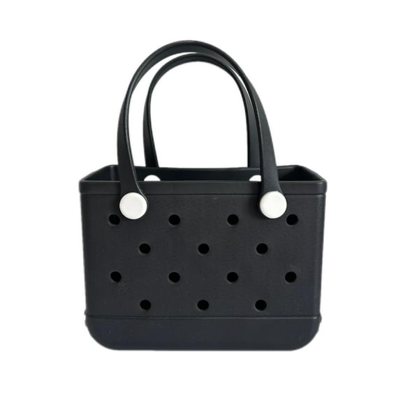 Bolsa de viaje JIREST, de goma, pequeña, impermeable, para playa, color negro