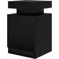 thumbnail image 5 of oneinmil Nightstand Set of 2 with LED Lights,Night Stand with Storage Cabinet for Bedroom,Bedside Table with LED, Black, 5 of 8