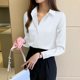 thumbnail image 1 of Camisa de seda para mujer, blusas de moda de manga larga para mujer, Top de satén 2023, camisas y blusas para mujer, Tops básicos para mujer, ropa OL para mujer Tan Jianjun unisex, 1 of 2