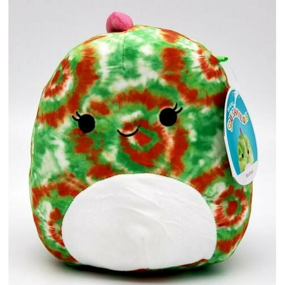 Squishmallows Official 7.5 inch Tie Dye Green Iguana - Child's Ultra Soft Stuffed Plush Toy