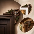 thumbnail image 4 of LOWLHOME Tree Hollow Door Topper, 7.87 Inch Wooden Tree Hollow Animal Sculpture with Oak Leaves & Acorn, Farmhouse Door Topper for Window Frame Home Wall Decoration, 4 of 5