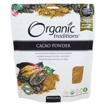 Organic Traditions - Cacao Powder - 8 oz(pack of