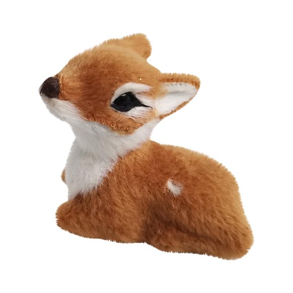 CEHVOM Simulation Mini Sika Deer Lying Deer Decoration Creative Simulation Sika Deer Model Clearance
