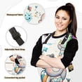 thumbnail image 2 of Cute Hippo Girl on Beach 5 Pcs Kitchen Set Heat Resistant Oven Mitts and Non-Slip Pot Holders with Adjustable Cooking Apron, 2 of 6