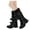 Black, variant on Womens Winter Snow Boots Suede Knee High Booties Furry Warm Non Slip Walking Shoes