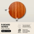 thumbnail image 2 of John Boos R-Board Reversible Wood Cutting Board, 18" x 18" x 1 1/2", Cherry, 2 of 9