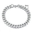 thumbnail image 6 of Hip Hop Mens Simple 3-11mm Stainless Steel Gold Silver Color Curb Cuban Link Chain Bracelets for Women Unisex Wrist Jewelry Gift GC, 6 of 6