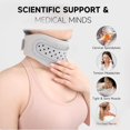 thumbnail image 4 of Neck Brace for Pain Relief and Support, Soft Adjustable Cervical Collar Neck Traction Device, Neck Protectors Wraps Keep Vertebrae Stable and Aligned, Women Men Cervical Spine Pressure Relief (Gray), 4 of 8