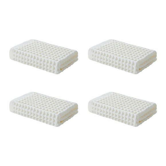 NANDIYNZHI Clearance! Towel Set Pack Of 4 In A Bag Of Pure Cotton Waffle Square Towels, 40 Strands Waffle Square Towels, Towels, And Bath Towels, Kitchen Towels Clearance Sale