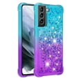 thumbnail image 2 of Funda para Samsung Galaxy S21 5G Transparente con Brillos Carcasa Protectora Antigolpes con Glitter Brillante, 2 of 5