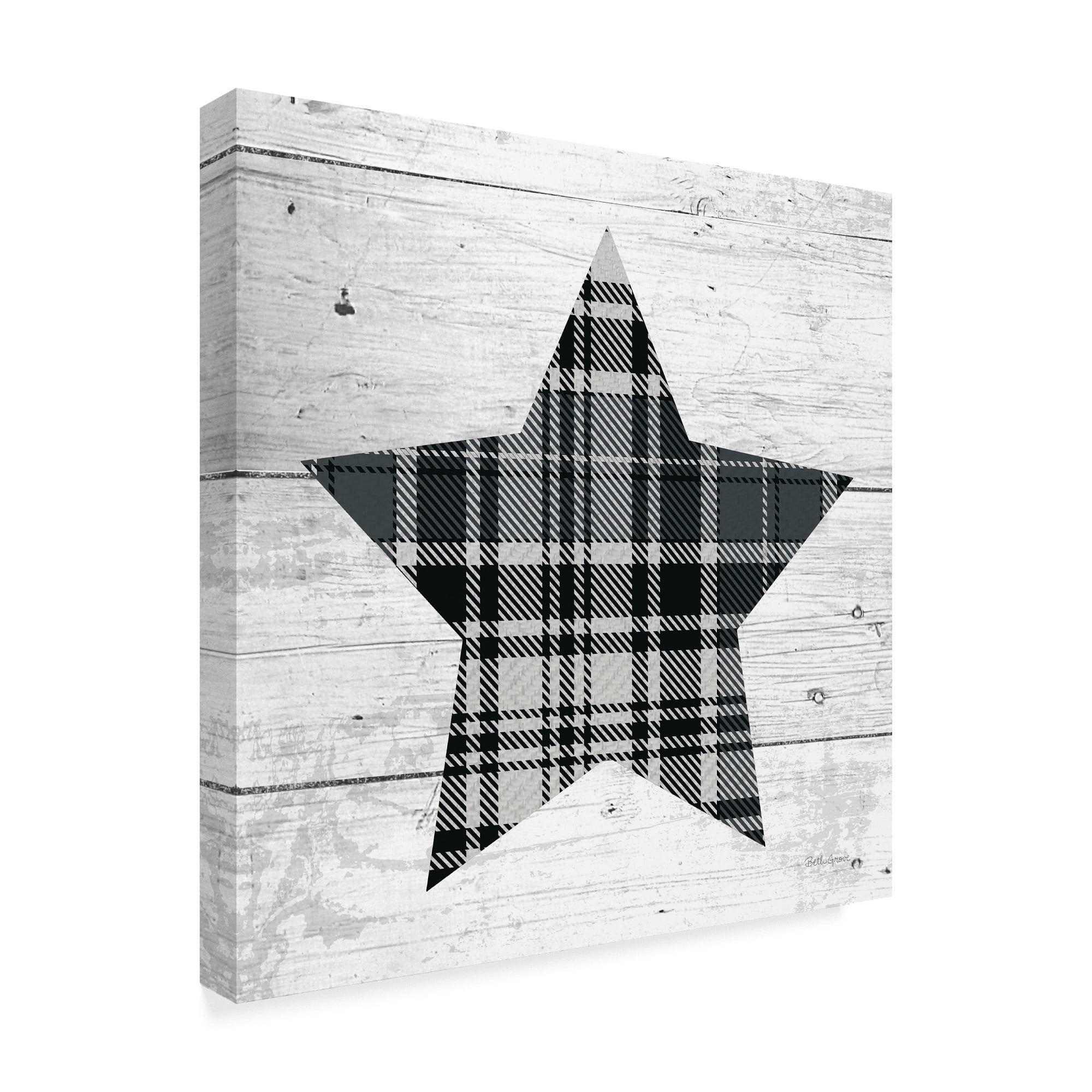 Trademark Fine Art 'Nordic Holiday XIII Plaid' Canvas Art by Beth Grove