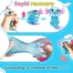 thumbnail image 3 of Pelota antiestrés fidget squishy de ajolotes azul EQOA, 3 of 5