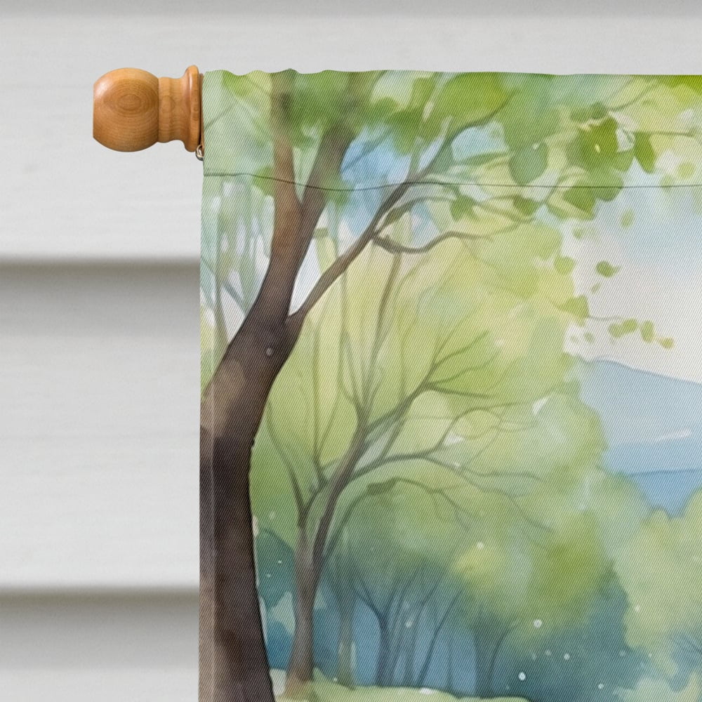 American Foxhound Spring Garden House Flag 28 in x 40 in