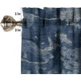 thumbnail image 6 of Misty Forest Valance Curtain, Rustic Farmhouse Pine Tree Landscape Country Woodland Deer Print Blackout Short Window Drape for Kitchen Living Room Bedroom, 54x18inch, 6 of 6