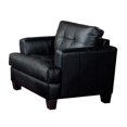 thumbnail image 3 of Coaster Samuel Tufted Leather Club Chair in Black, 3 of 3