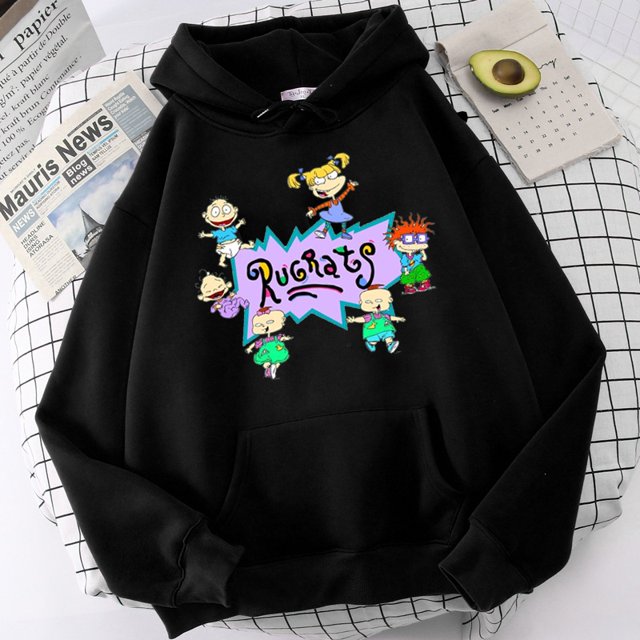 Sudadera con capucha gótica de invierno y2k divertida sudadera holgada con estampado lindo de dibujos animados ulzzang Harajuku Kawaii estilo punk sudadera con capucha para mujer ropa de callepangjing