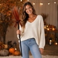 thumbnail image 7 of Halloween Witch Broom Decoration, 35.4 inch Tulle Witch Broom Prop with Pumpkin Bow Ribbon for Front Door Fireplace and Party Decor, 7 of 7