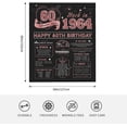 thumbnail image 5 of 30th Birthday Gifts for Her, 30 Year Old Birthday Gifts for Women Blanket 60"X 50" Throw Blanket Gift for Women and Men (30th, 60" x 50"), 5 of 5