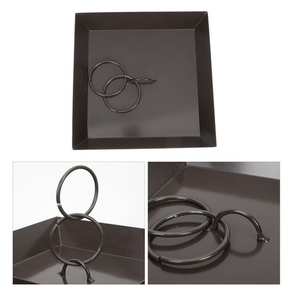 Raindrops Modern Rain Chain Basin for Indoor Use Black PP 1Pack