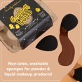 thumbnail image 3 of Beauty Bakerie Blending Egg Beauty Esponja Fundación Maquillaje Mezcla Esponja Negro 6 Esponjas De Maquillaje, 3 of 5