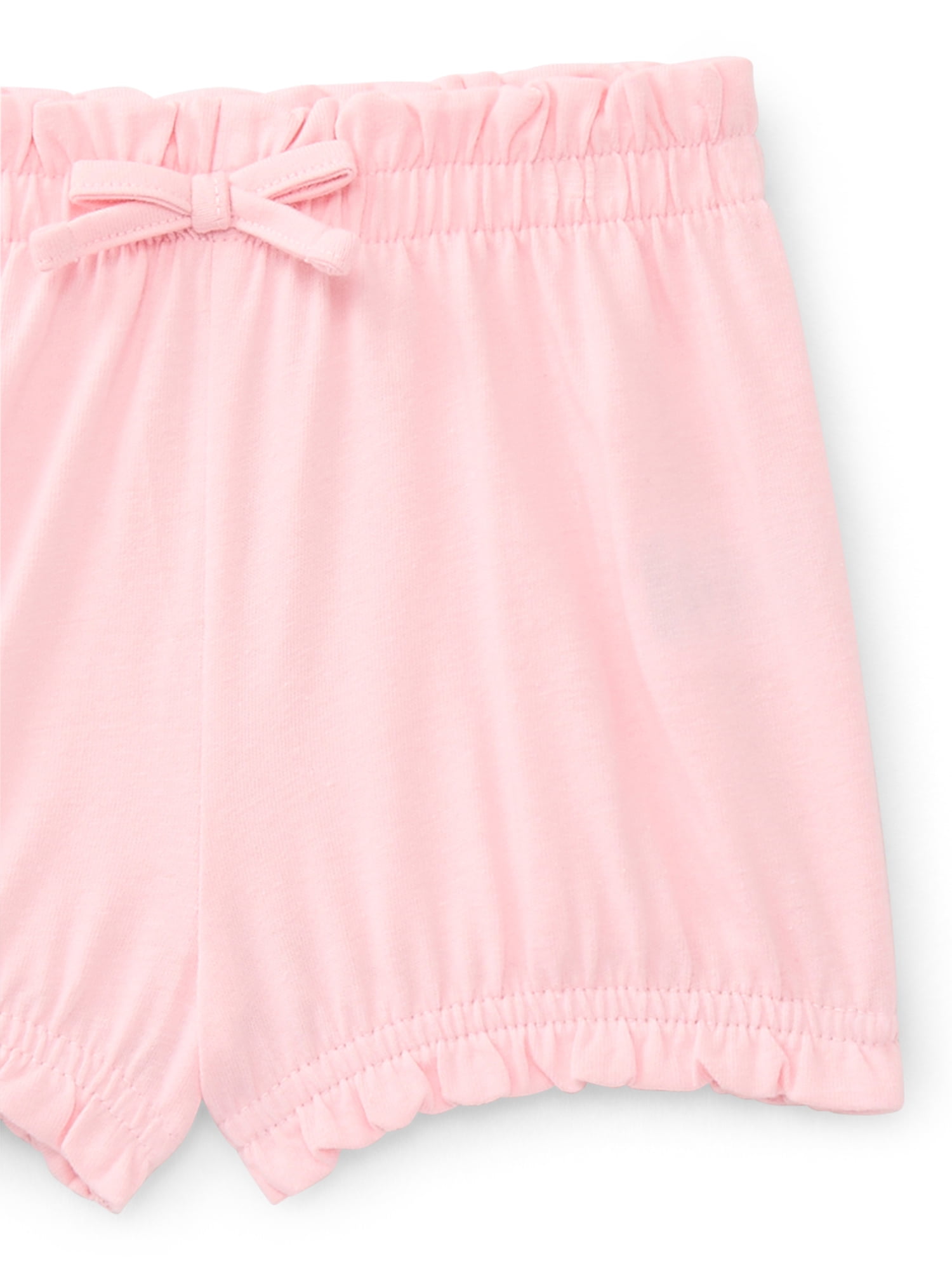 Wonder Nation Baby Girls Bubble Shorts, 3-Pack, Sizes 0-24 Months