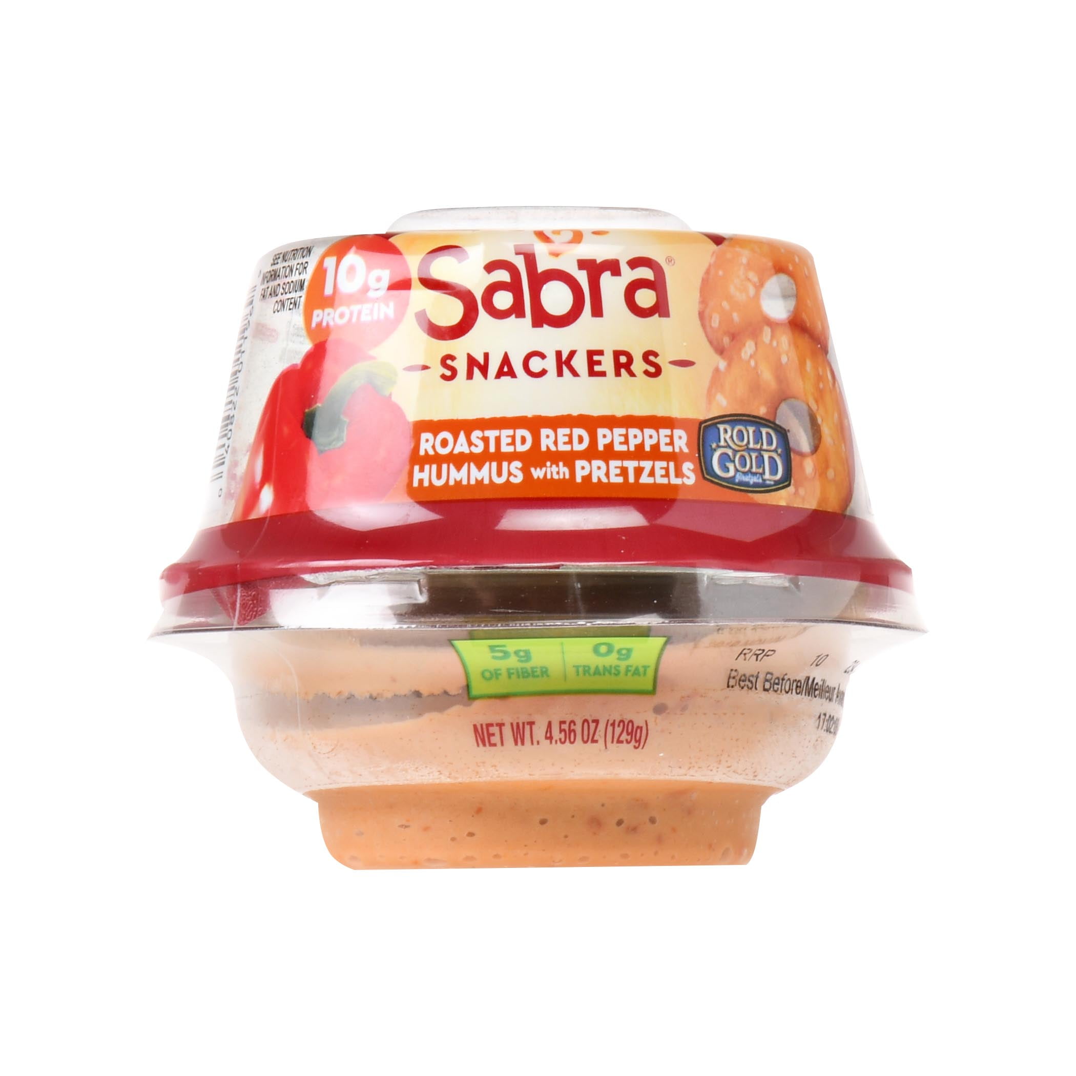 Sabra Roasted Red Pepper Hummus With Pretzel Crisps, 4.3 oz